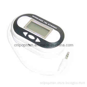 Fm Wireless Transmitter with Temperature Display